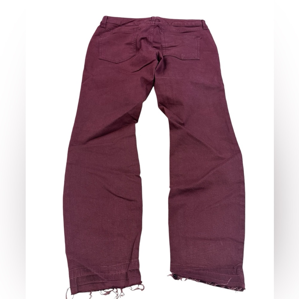 Ana A New Approach Skinny Ankle Women’s Size 10‎ Skinny Jeans Mid Rise maroon